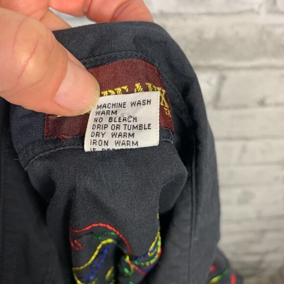 Vintage Western Pearl Snap Embroidered Button Down Shirt - Picture 9 of 9